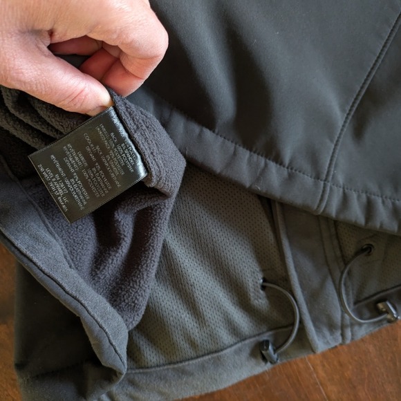 Tech By Tumi Softshell Zip Jacket Men's Large Gray Pockets Fleece Lined - Picture 5 of 7